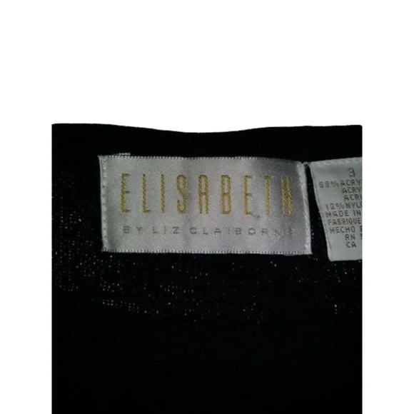 Liz Claiborne Sweater, Navy Blue Size: 3 - Picture 2 of 5